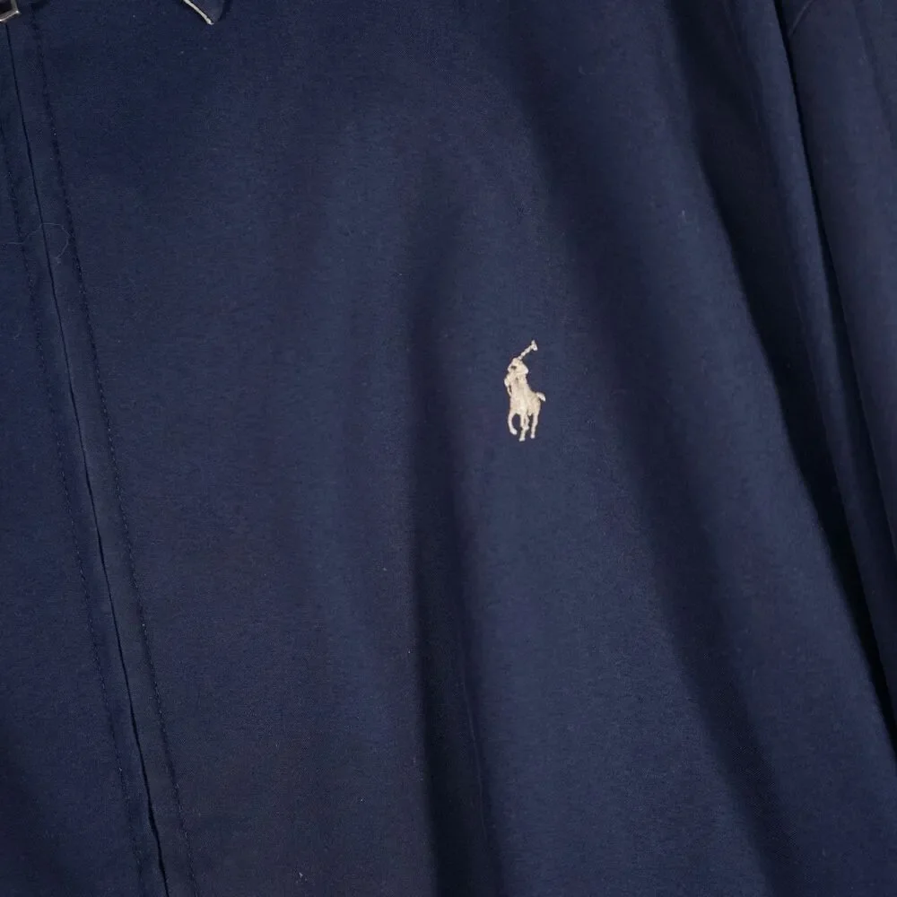 Polo Ralph Lauren Harrington Jacket Navy Blue Tan 2XB